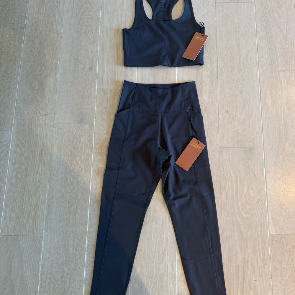 Girlfriend Collective Grey Leggings and Top Set